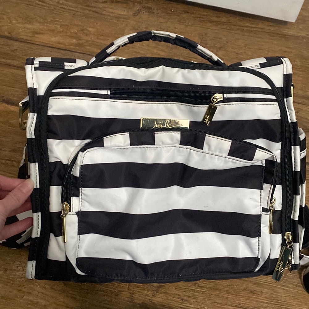 JuJuBee BFF Diaper Bag- plus Paci Holder and Bottle Bag